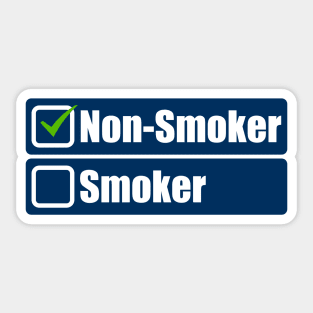 Non-smoker Sticker